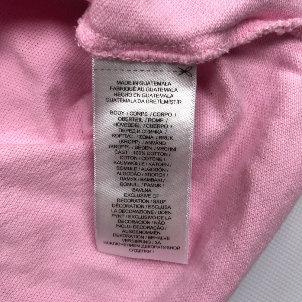 Polo Ralph Lauren Mens XL Custom Slim Fit Pink Pique Short Sleeve Polo Shirt